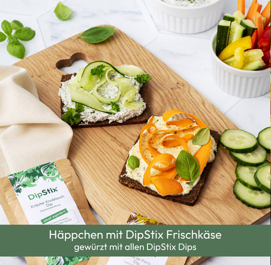 Frischkäse Brot Häppchen